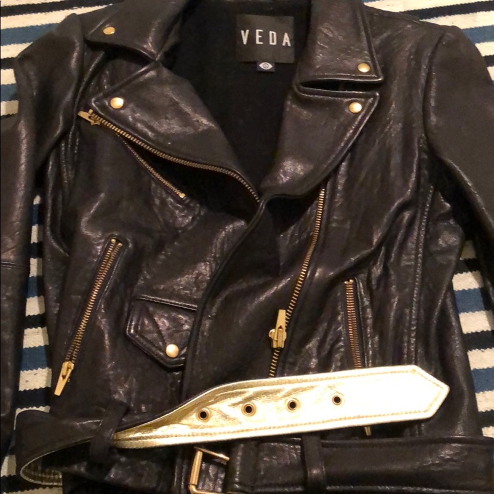 100% Lamb Leather coat